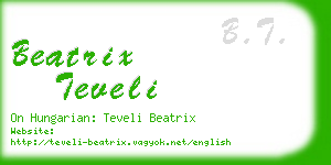 beatrix teveli business card